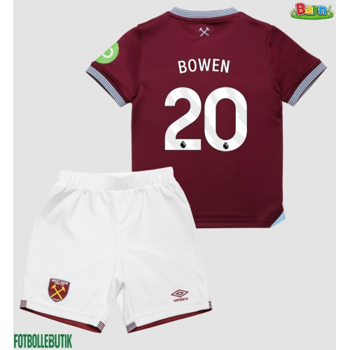 West Ham United Jarrod Bowen #20 Hemmaställ Barn 2025-26 Kortärmad (+ Korta byxor)